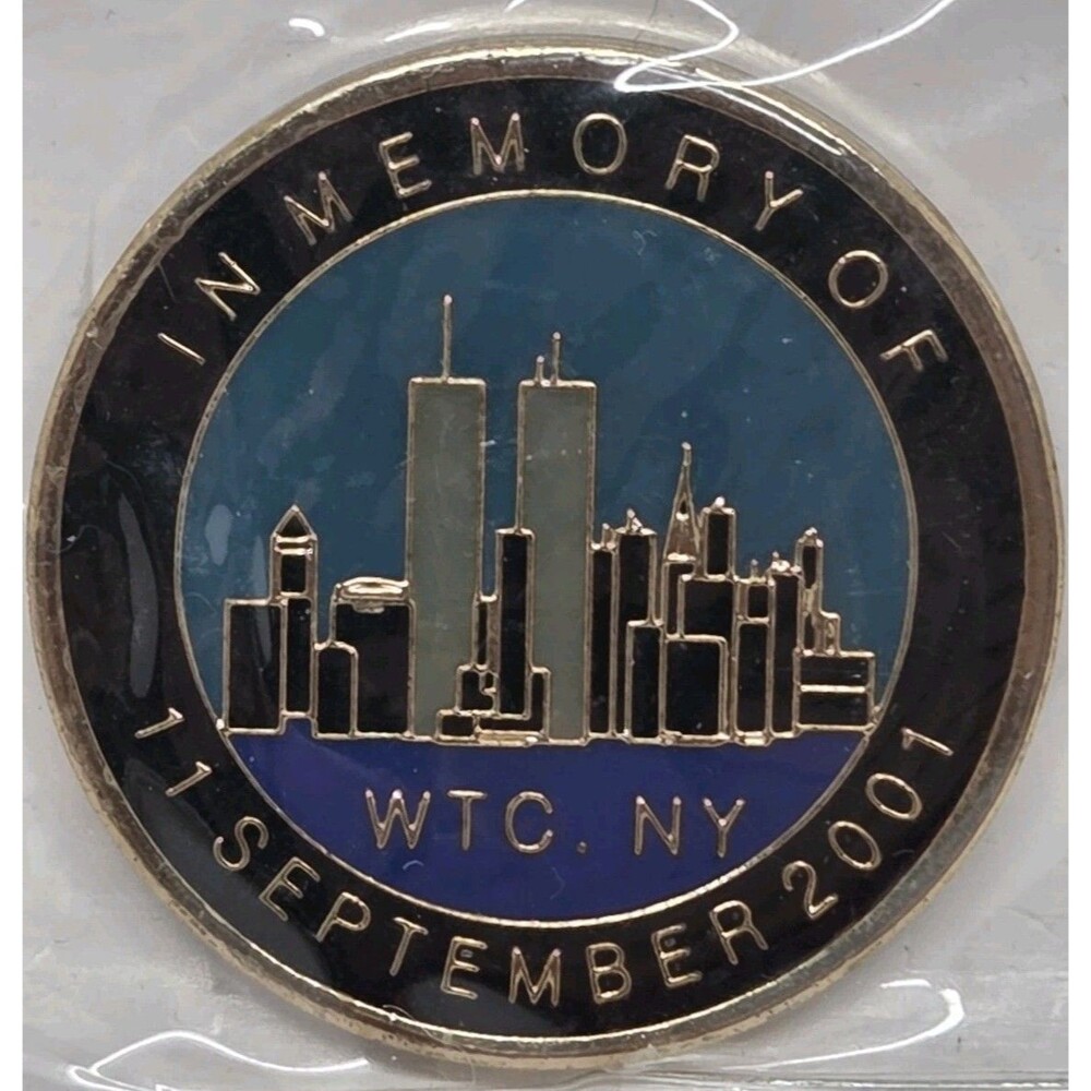 9/11 Memorial Challenge Coin United We Stand Twin Towers Pentagon Commemorative